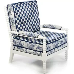 MacKenzie-Childs Indigo Villa Outdoor Chair< Outdoor|Spring