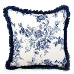 MacKenzie-Childs Indigo Villa Outdoor Throw Pillow< Pillows, Throws, & Cushions|Outdoor