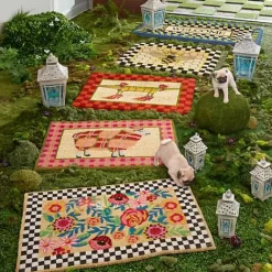 MacKenzie-Childs Kira's Garden Entrance Mat< Spring|Outdoor