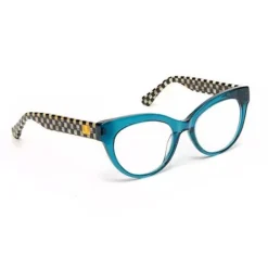 MacKenzie-Childs Kitty Readers - Turquoise - x1.5< Accessories