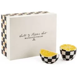 MacKenzie-Childs Lemon Salt  Pepper Set< Spring|Serveware