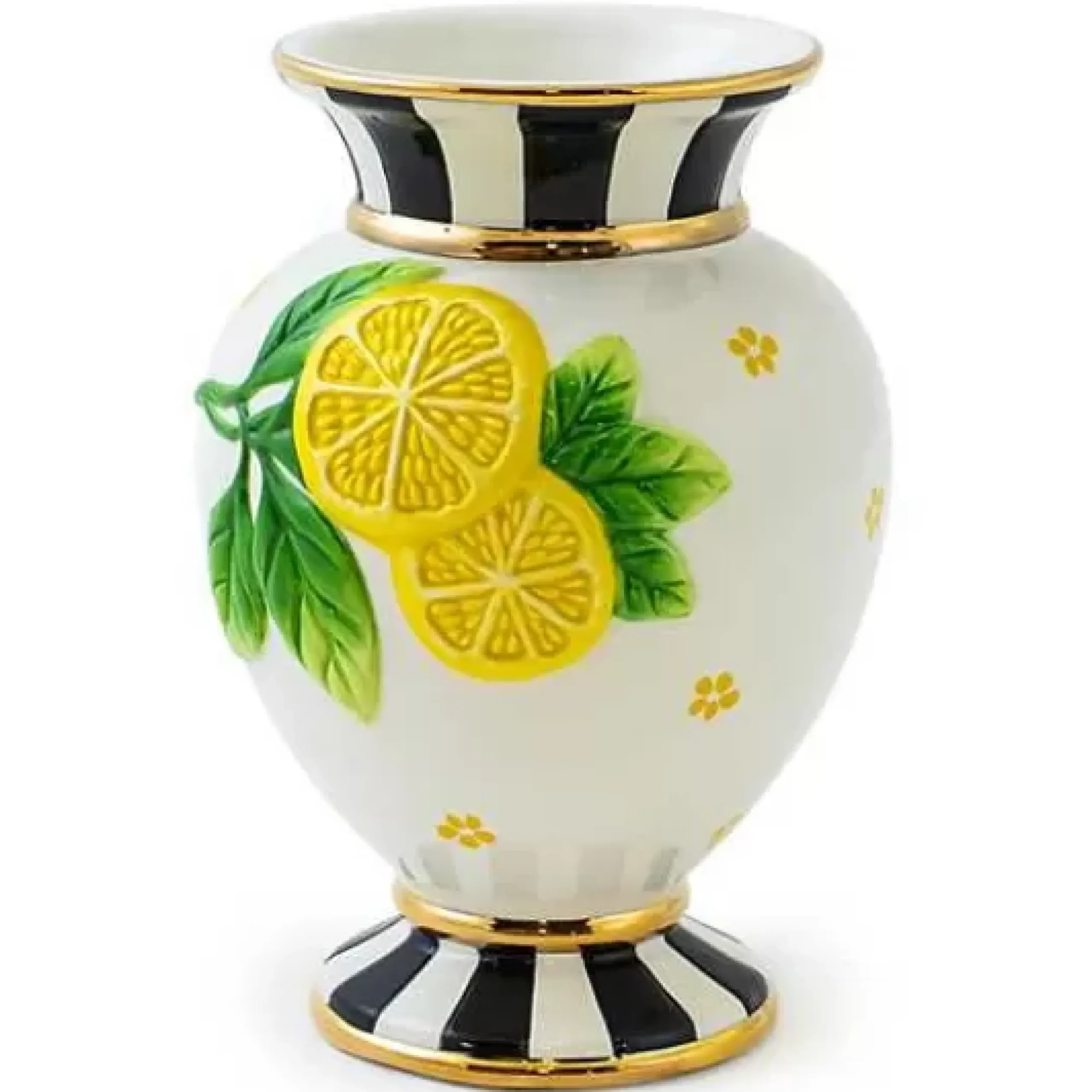 MacKenzie-Childs Lemon Vase< Spring|Room Accents