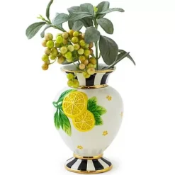 MacKenzie-Childs Lemon Vase< Spring|Room Accents