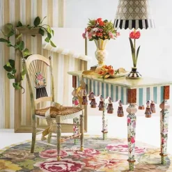 MacKenzie-Childs Light Flower Basket Side Chair< Dining Room & Kitchen