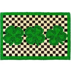 MacKenzie-Childs Lucky Clover Entrance Mat< Spring|Outdoor