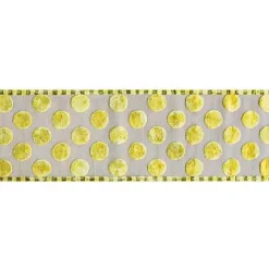 MacKenzie-Childs Macro Dot Chartreuse Rug - 2'6 x 8'< Rugs