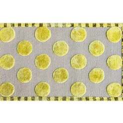 MacKenzie-Childs Macro Dot Chartreuse Rug - 2'3 x 3'9< Rugs