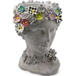 MacKenzie-Childs Maia Large Bust Planter< Spring|Greenery & Florals