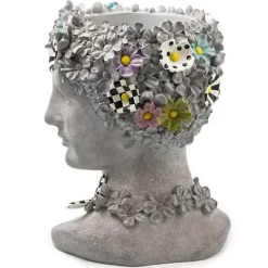 MacKenzie-Childs Maia Large Bust Planter< Spring|Greenery & Florals