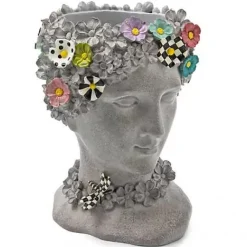 MacKenzie-Childs Maia Small Bust Planter< Spring|Greenery & Florals