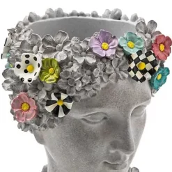 MacKenzie-Childs Maia Small Bust Planter< Spring|Greenery & Florals