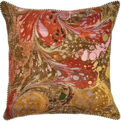 MacKenzie-Childs Marbleized Throw Pillow< Pillows, Throws, & Cushions