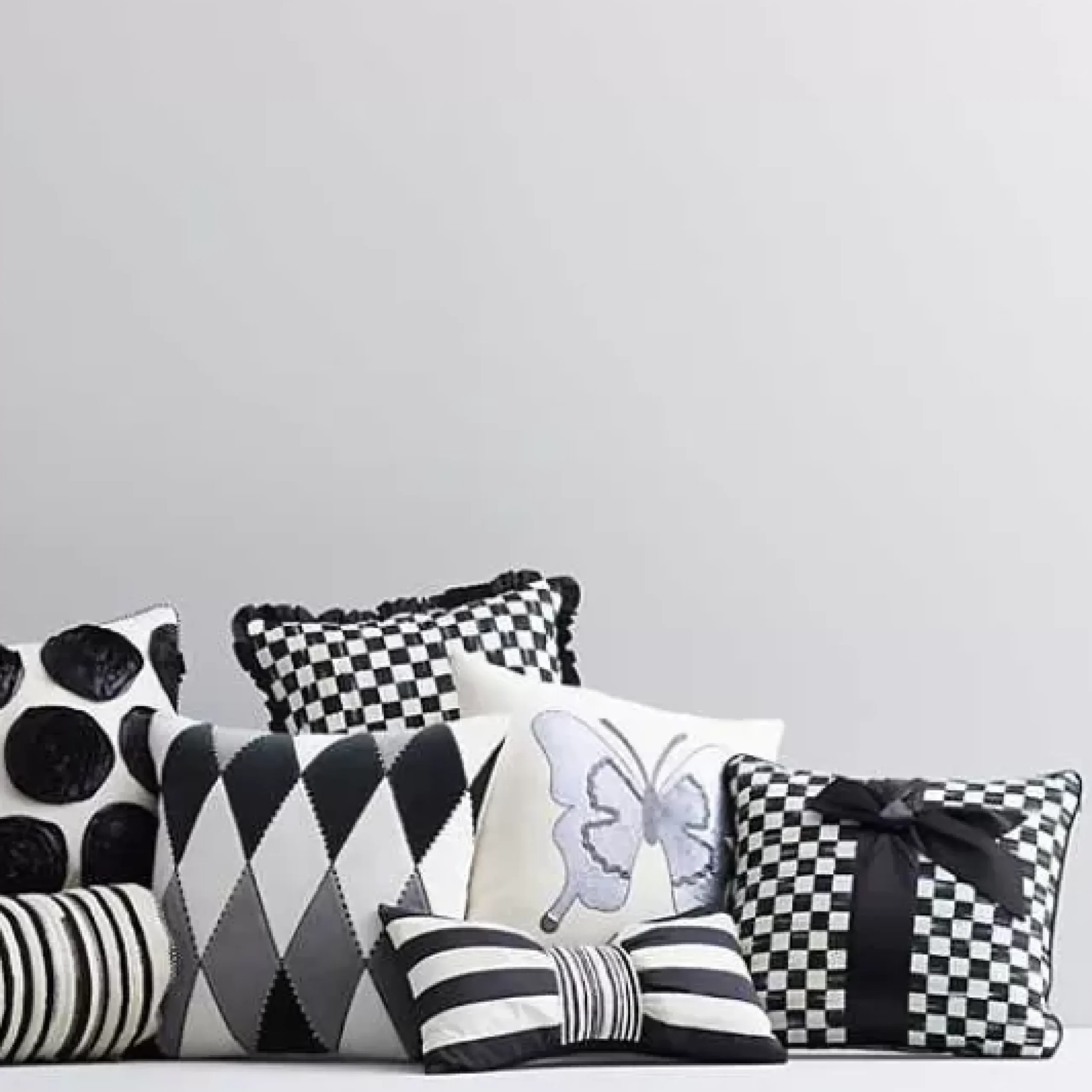 MacKenzie-Childs Marquee Bow Throw Pillow< Pillows, Throws, & Cushions