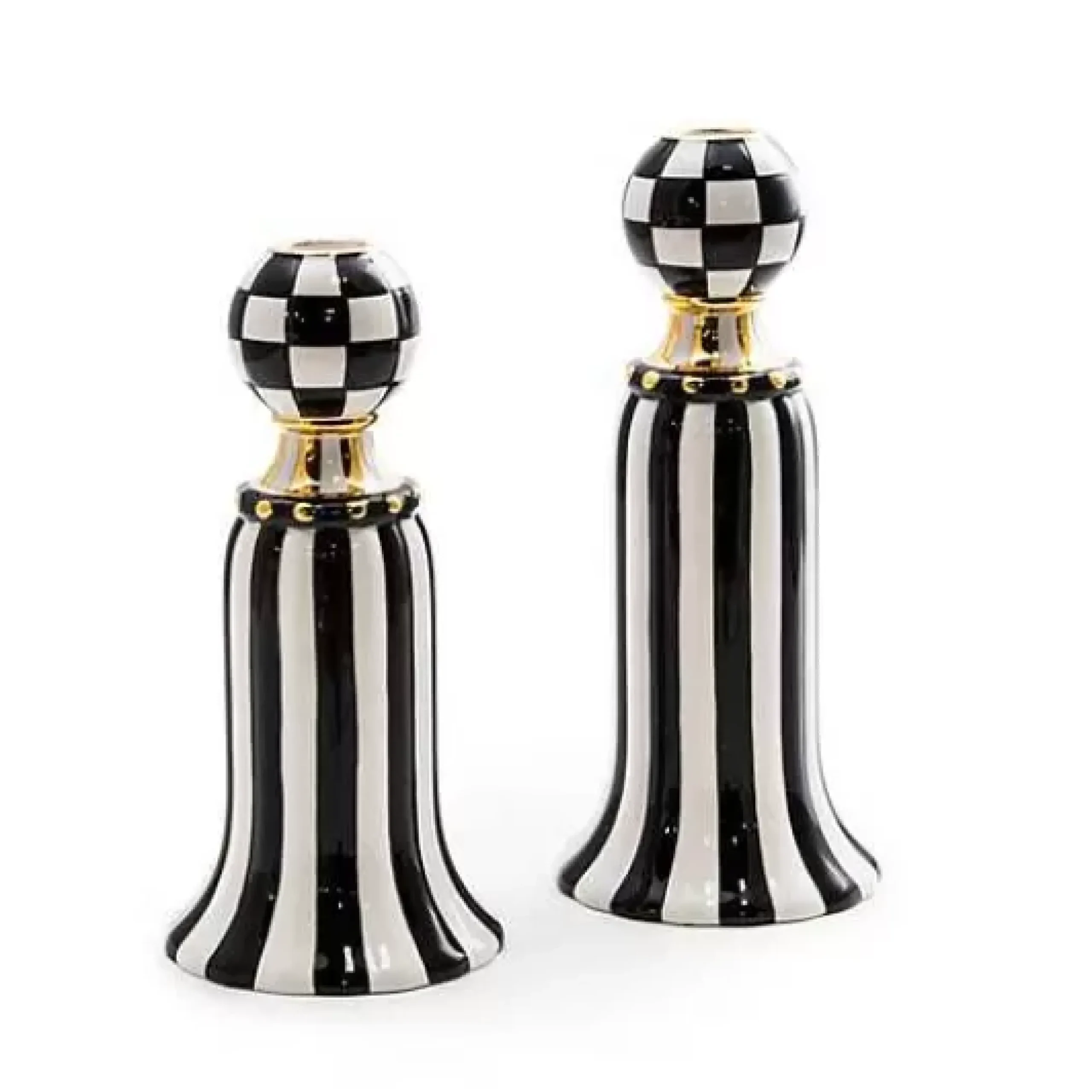 MacKenzie-Childs Marquee Candle Holders, Set of 2< Candles & Fragrances|Room Accents