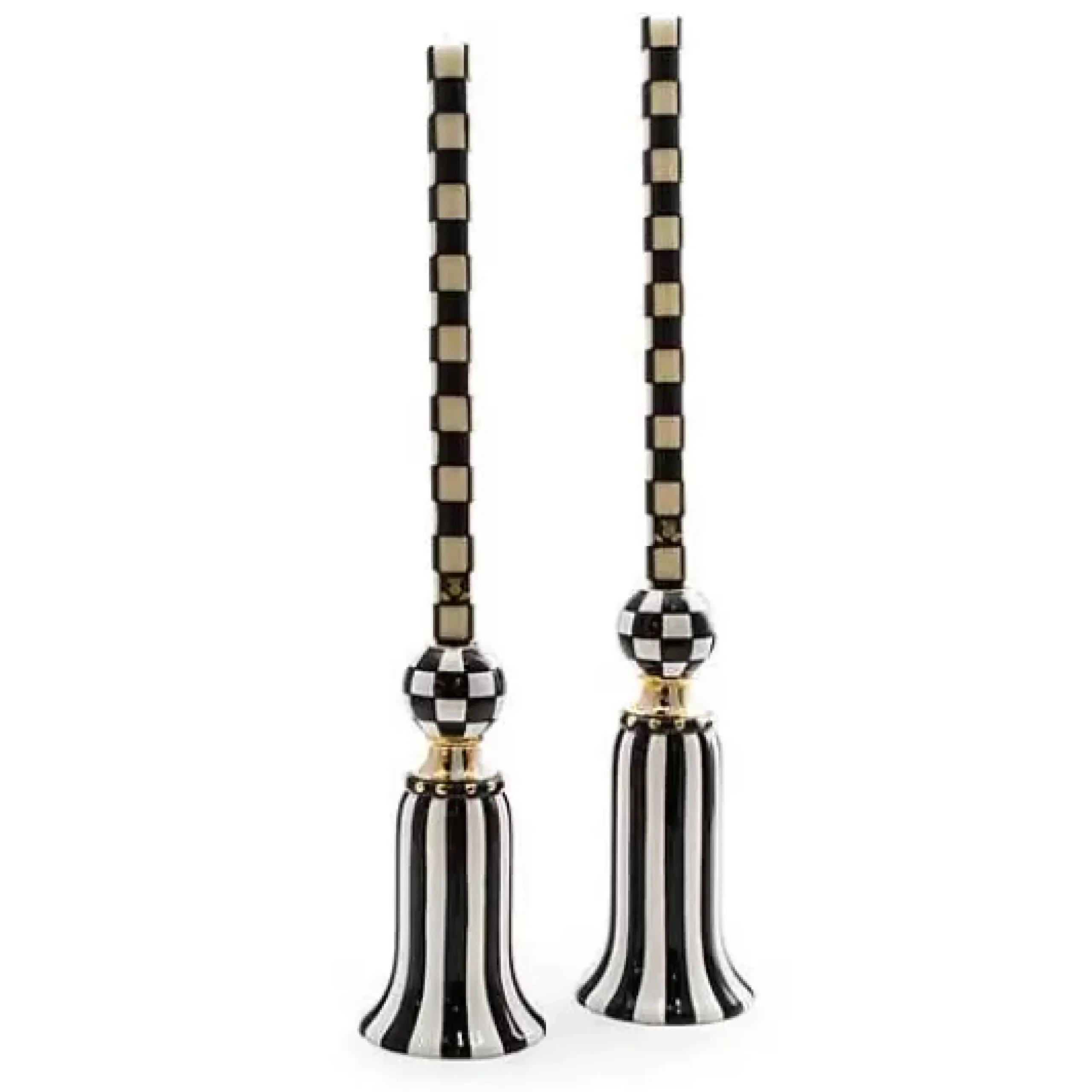 MacKenzie-Childs Marquee Candle Holders, Set of 2< Candles & Fragrances|Room Accents