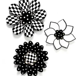 MacKenzie-Childs Marquee Wall Flowers, Set of 3< Room Accents