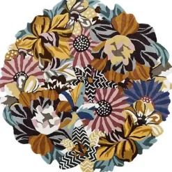 MacKenzie-Childs Milano Floral 6' Round Rug< Rugs