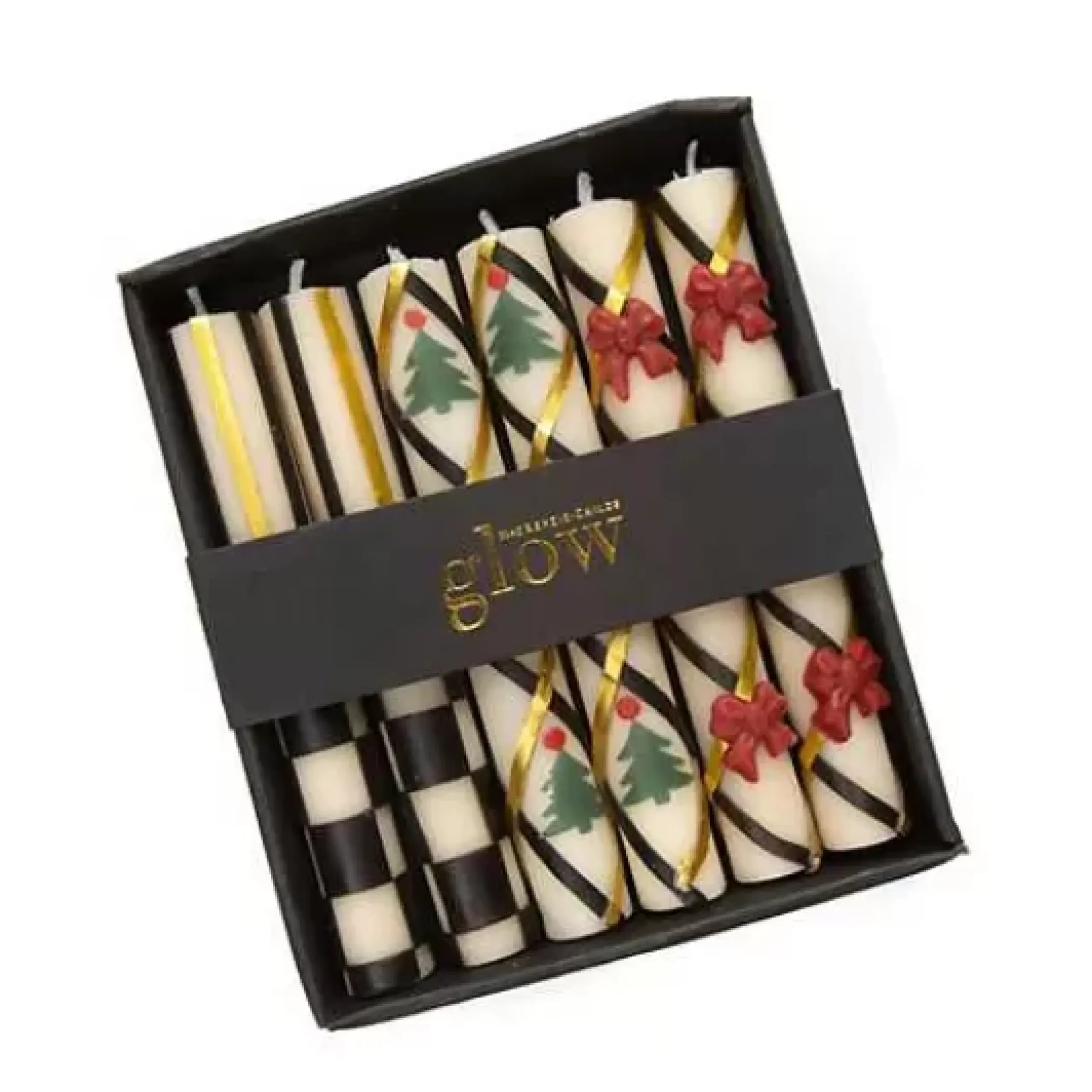 MacKenzie-Childs Mini Holiday Dinner Candles, Set of 6< Holiday|Candles & Fragrances