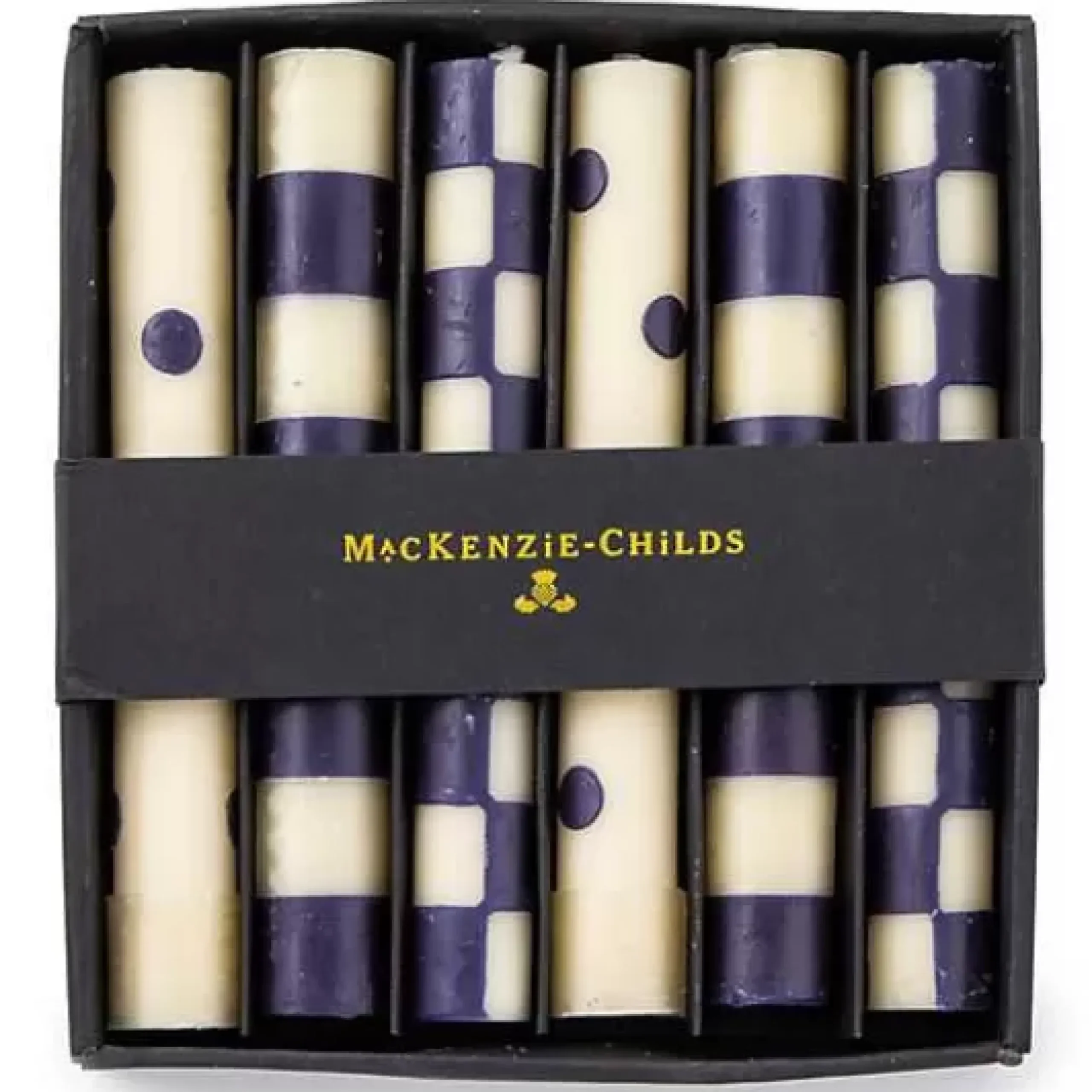 MacKenzie-Childs Mini Royal Dinner Candles, Set of 6< Candles & Fragrances|Table Accessories