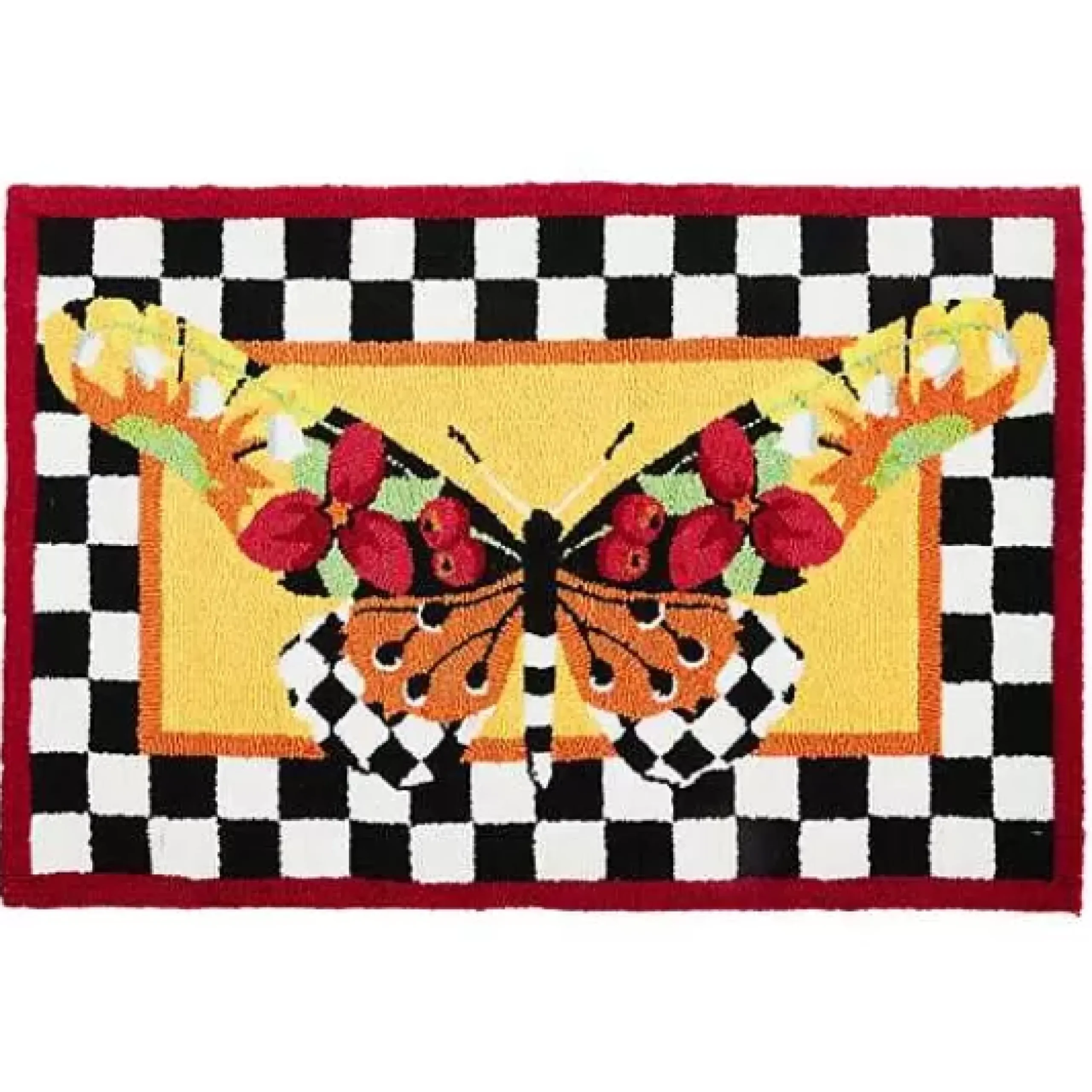 MacKenzie-Childs Monarch Butterfly 2' x 3' Rug< Rugs