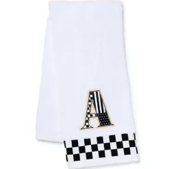 MacKenzie-Childs Monogram A Check Hand Towel< Bath & Bath Accessories