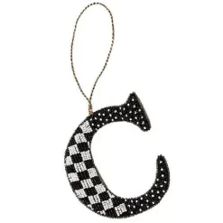 MacKenzie-Childs Monogram Beaded C Ornament< Holiday