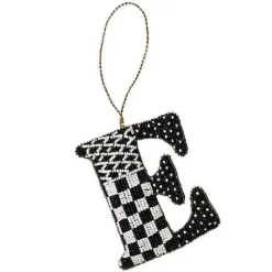 MacKenzie-Childs Monogram Beaded E Ornament< Holiday