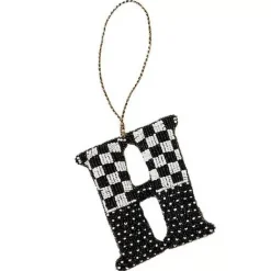 MacKenzie-Childs Monogram Beaded H Ornament< Holiday