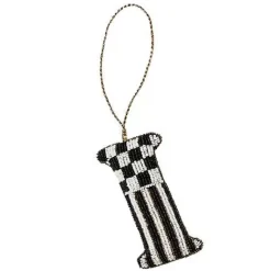 MacKenzie-Childs Monogram Beaded I Ornament< Holiday