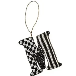 MacKenzie-Childs Monogram Beaded M Ornament< Holiday