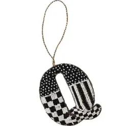 MacKenzie-Childs Monogram Beaded Q Ornament< Holiday