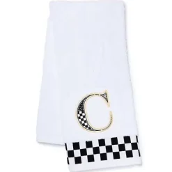 MacKenzie-Childs Monogram C Check Hand Towel< Bath & Bath Accessories