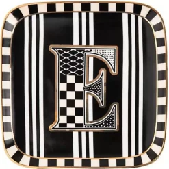 MacKenzie-Childs Monogram Dish - E< Dinnerware & Flatware
