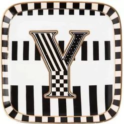 MacKenzie-Childs Monogram Dish - Y< Dinnerware & Flatware