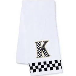 MacKenzie-Childs Monogram K Check Hand Towel< Bath & Bath Accessories