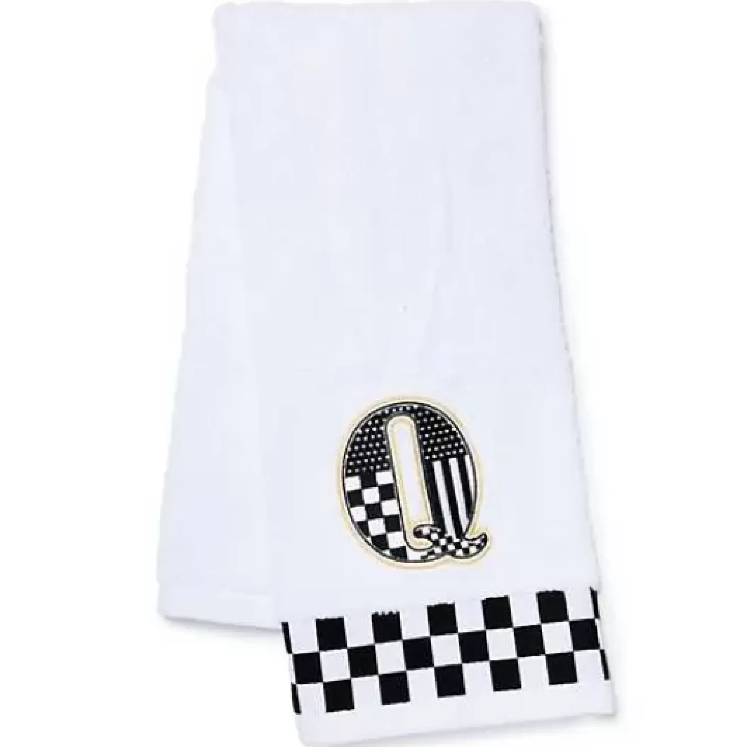 MacKenzie-Childs Monogram Q Check Hand Towel< Bath & Bath Accessories