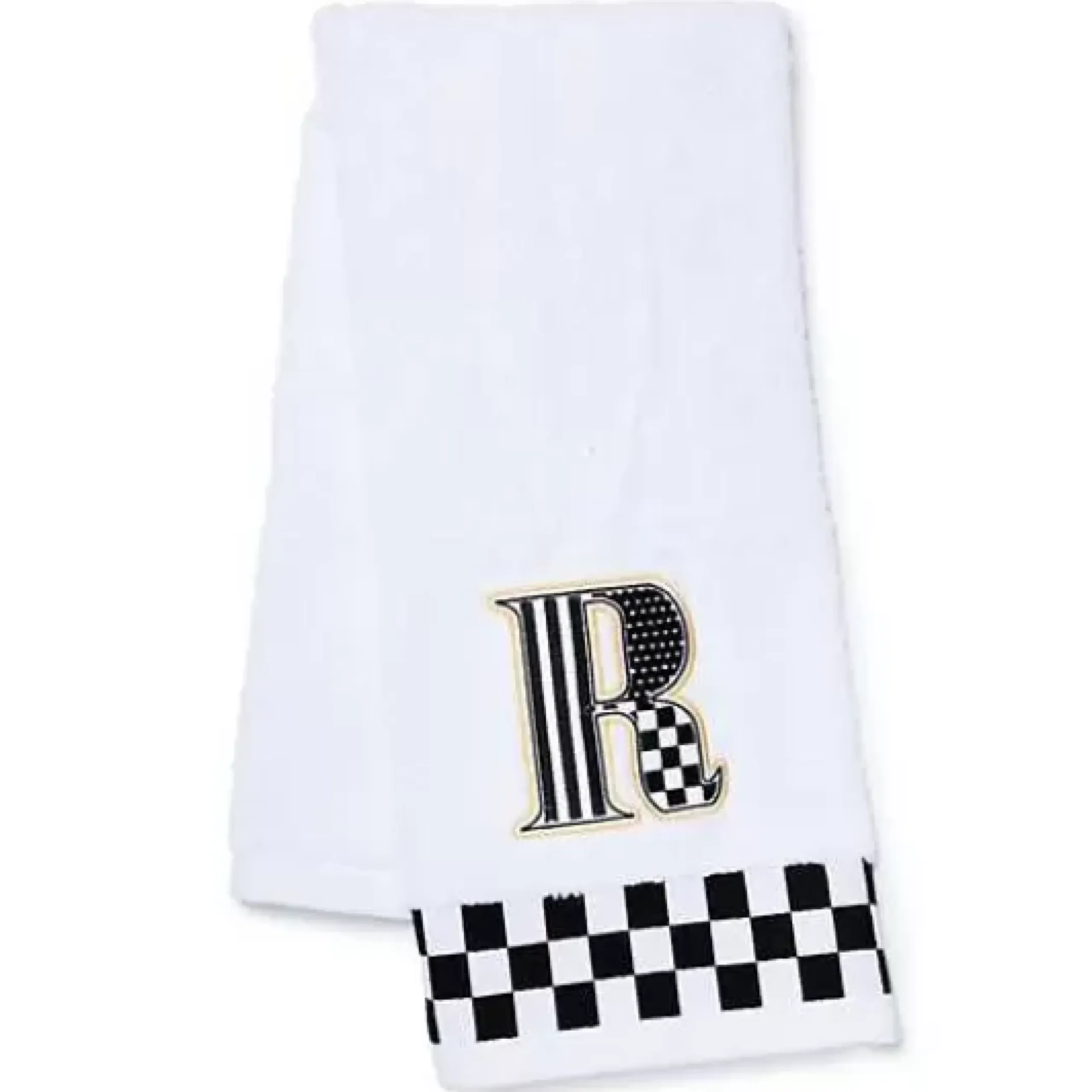 MacKenzie-Childs Monogram R Check Hand Towel< Bath & Bath Accessories