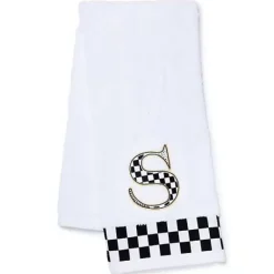 MacKenzie-Childs Monogram S Check Hand Towel< Bath & Bath Accessories