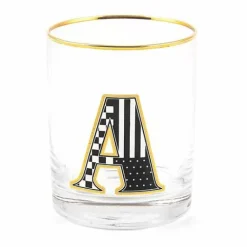 MacKenzie-Childs Monogram Tumbler - A< Holiday|Drinkware