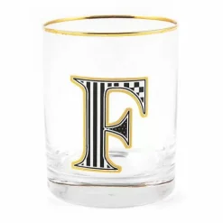 MacKenzie-Childs Monogram Tumbler - F< Holiday|Drinkware