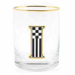 MacKenzie-Childs Monogram Tumbler - I< Holiday|Drinkware