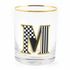 MacKenzie-Childs Monogram Tumbler - M< Holiday|Drinkware