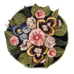 MacKenzie-Childs Moonlight Garden Round Throw Pillow< Pillows, Throws, & Cushions