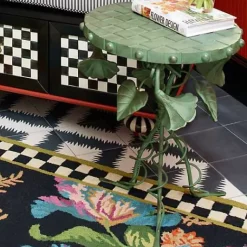MacKenzie-Childs Morning Glory Accent Table< Outdoor