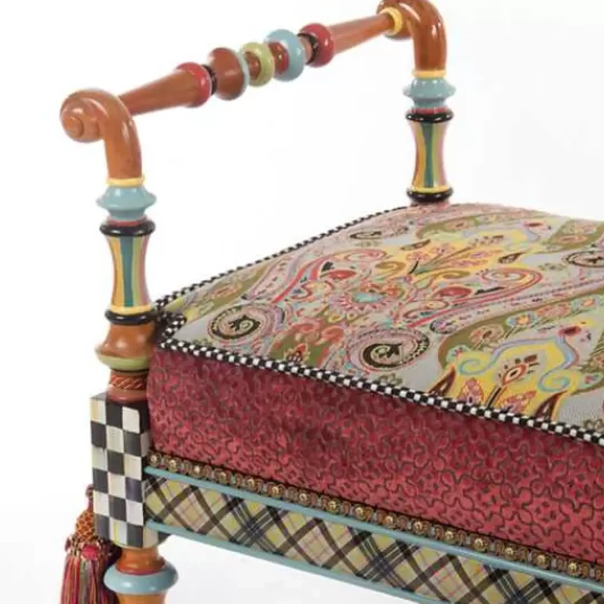 MacKenzie-Childs Musette 2' Bench< Entryway Furniture|Living Room