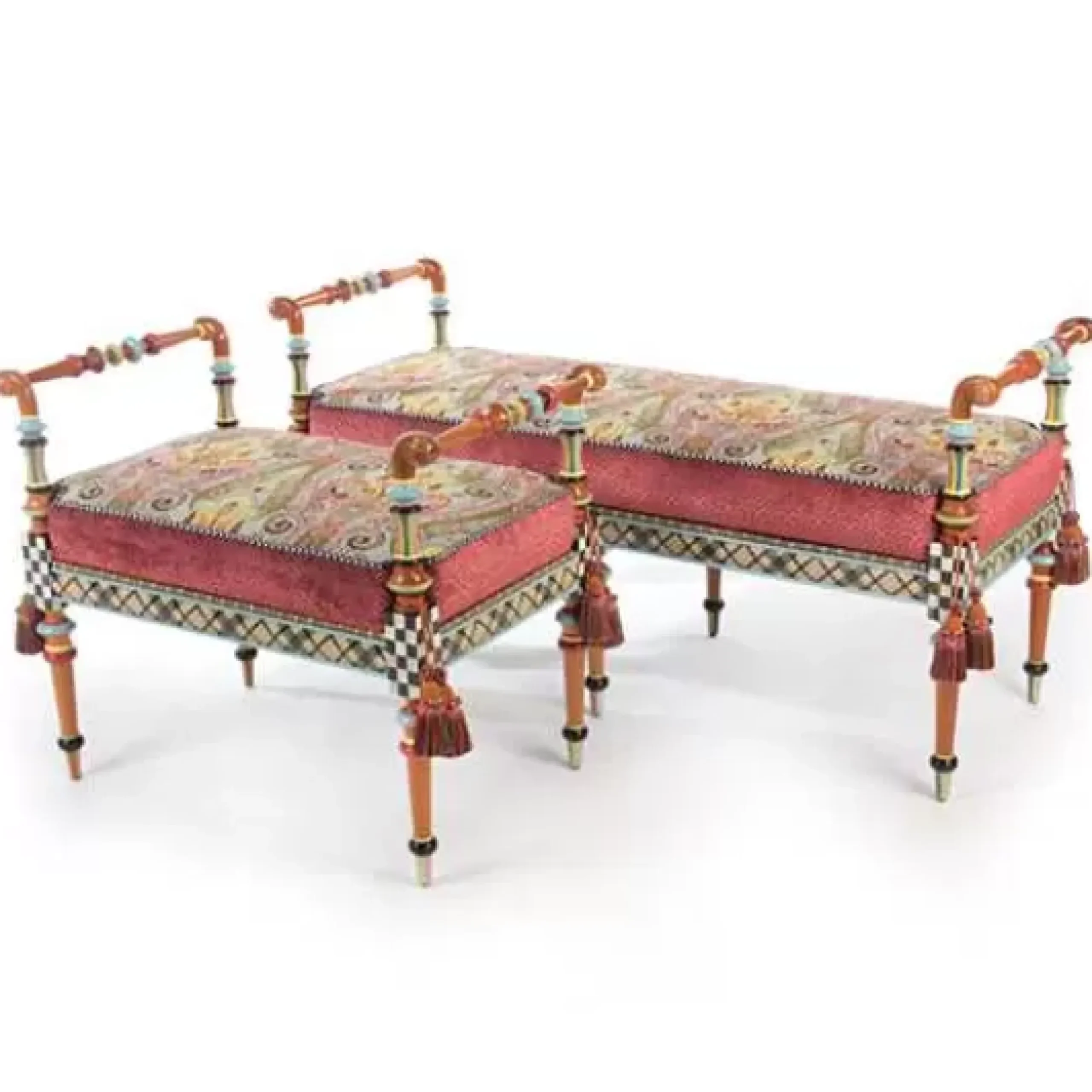 MacKenzie-Childs Musette 2' Bench< Entryway Furniture|Living Room