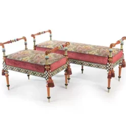 MacKenzie-Childs Musette 4' Bench< Entryway Furniture|Living Room