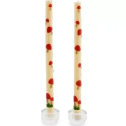 MacKenzie-Childs Mushroom Dinner Candles, Set of 2< Candles & Fragrances|Fall Entertaining