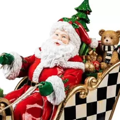 MacKenzie-Childs Night Before Christmas Santa Sleigh< Holiday|Room Accents
