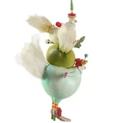 MacKenzie-Childs Patience Brewster 12 Days 3 French Hens Ornament< Holiday